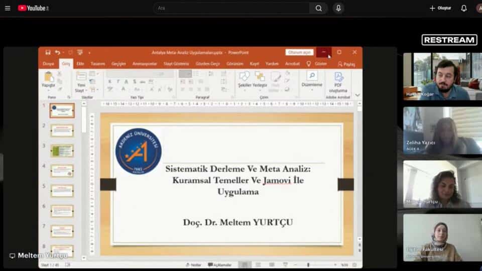Akdeniz Üniversitesi Eğitim Fakültesi’nde Sistematik Derleme ve Meta Analiz Oturumu Yoğun İlgi Gördü